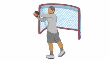 Goalie Drill for Football Receivers