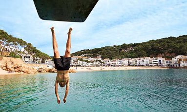 swimming in costa brava