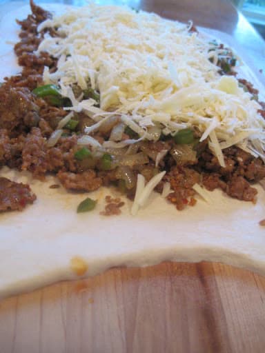 Sausage and Peppers Roll