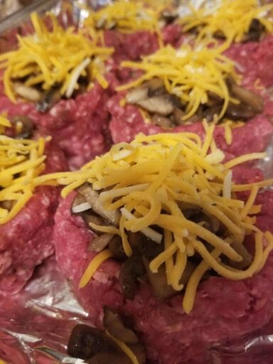 mushrooms and more cheese