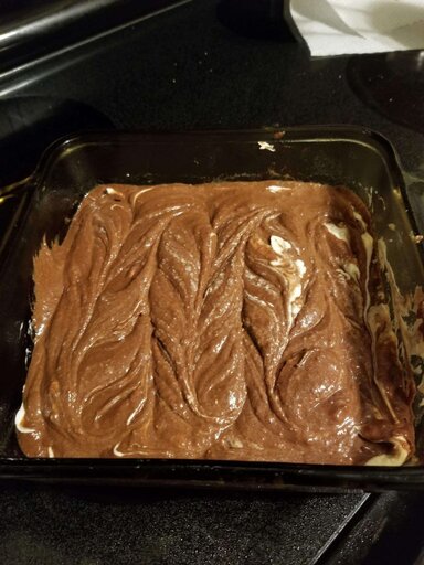brownie batter swirled with cheescake