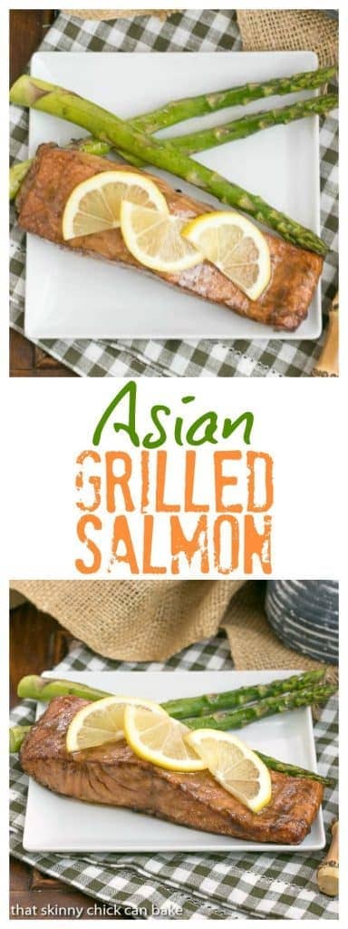 Grilled Asian Salmon - That Skinny Chick Can Bake