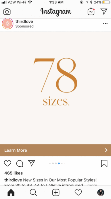 Instagram carousel ads