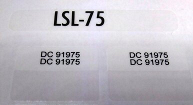 LSL 75 cable labels