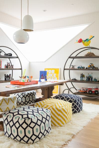 Modern minimalist playroom decor