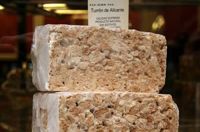 Homemade turrón