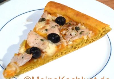 Kürbispizza Stück