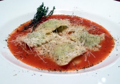 Selbstgemachte Raviol