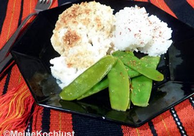 Fischgratin mit Mandelsauce