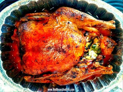 Creole Roasted Turkey and Holy Trinity Stuffing with Da Pope and the Hot Nuns by Red Beans and Eric