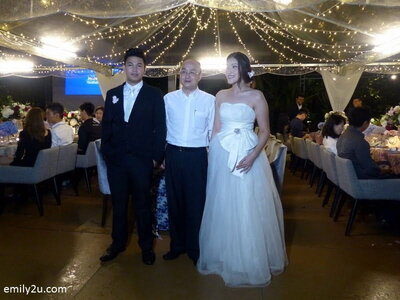 5. the mock bridal couple with The Haven's General Manager, Mr. Jimmy Yeo