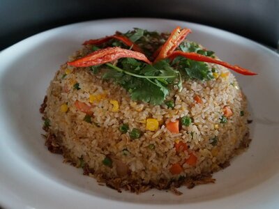 2. Indonesian fried rice with seafood