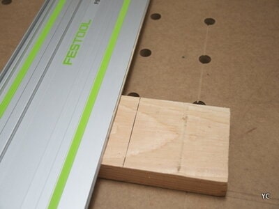 how to cut a notch in wood step 2