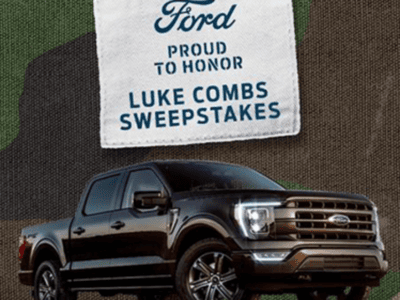 Win a 2021 Ford F-150 Truck + Luke Combs Tickets