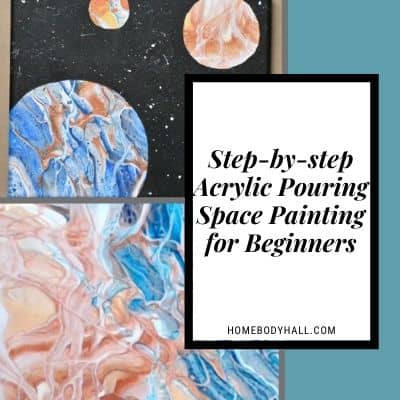 Make A Gorgeous Northern Lights Painting With Acrylic Pouring Homebody Hall