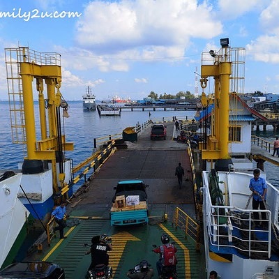 arrival at Bintan ferry terminal in Tanjung Uban