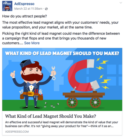 WordPress featured image example
