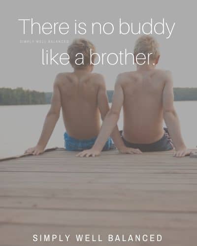 Brother captions for Instagram | “There is no buddy like a brother.”
