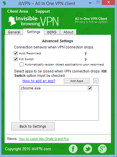 ibVPN has an app level kill-switch for extra security