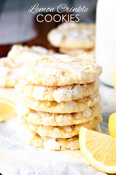 Award Winning Lemon Crinkle Cookies Let S Dish Recipes