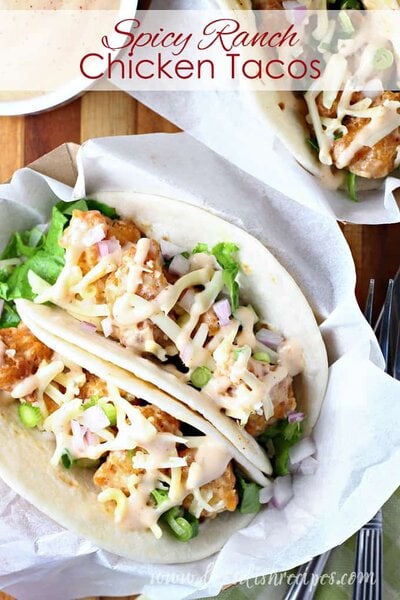 Spicy Ranch Chicken Tacos Let S Dish Recipes How to make taco meat exactly like taco bell,,, taco bell ground beef clone recipe. spicy ranch chicken tacos let s dish