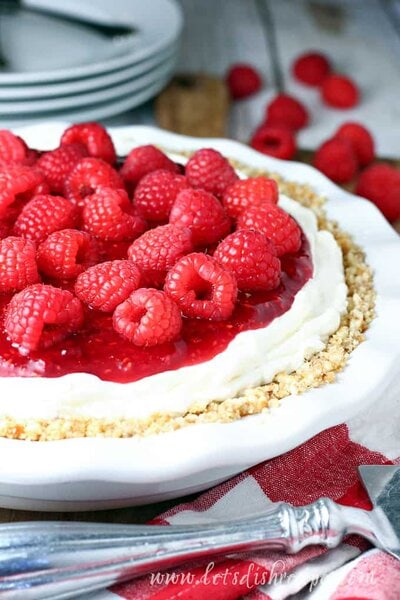 No Bake Raspberry Cream Cheese Pie Let S Dish Recipes This tart tastes so good that you may want to try making it with other fruits. no bake raspberry cream cheese pie