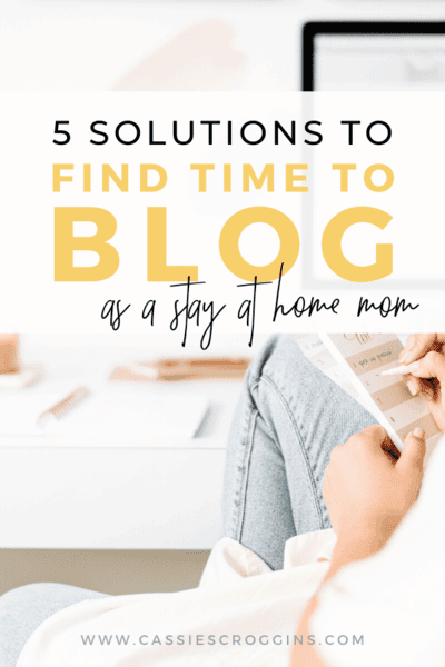 find the time to blog