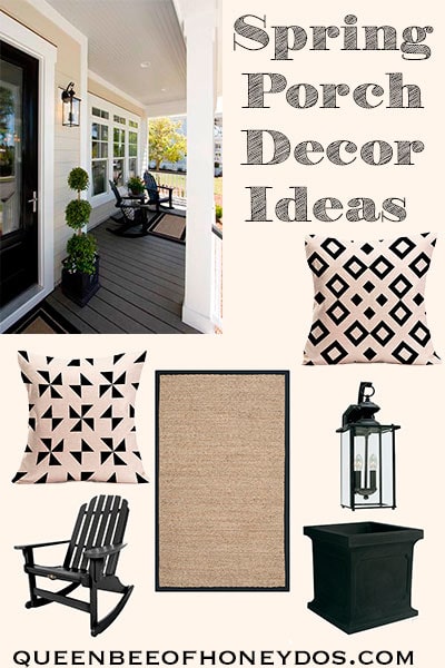Spring Time Porch Decor Inspiration - Recreate this look! #decor #exterior #porch