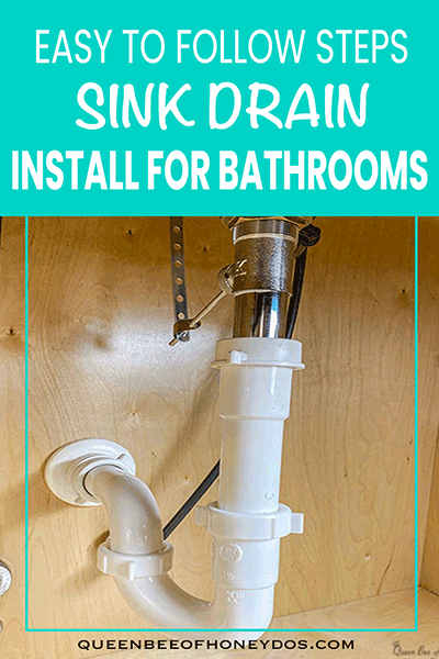 How To Install Bathroom Sink Drain - pin