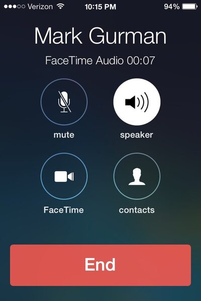FaceTime audio