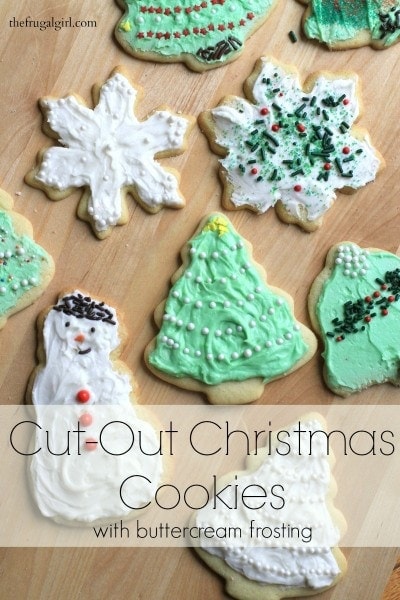 Rolled Cut Out Christmas Sugar Cookies The Frugal Girl