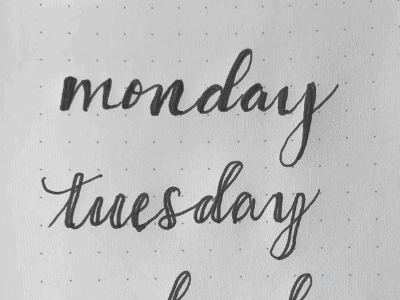 Showing what faux calligraphy looks like once colored in