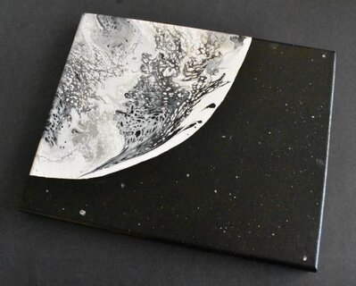 Easy Acrylic Moon Painting With Acrylic Pouring Homebody Hall Easy full moon watercolor painting | tutor craftyjaja's. easy acrylic moon painting with acrylic