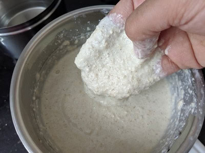 Texture of the dosa batter