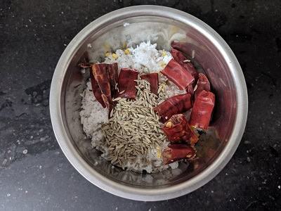 Ingredients for Coconut gravy