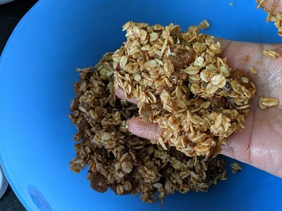 Mix ingredients well to shape