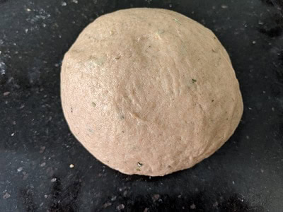 Soft kneaded dough ready for proofing