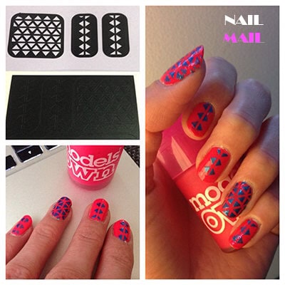 Nail Mail Geometric Triangles