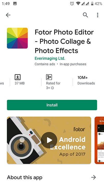 Fotor Photo Editor