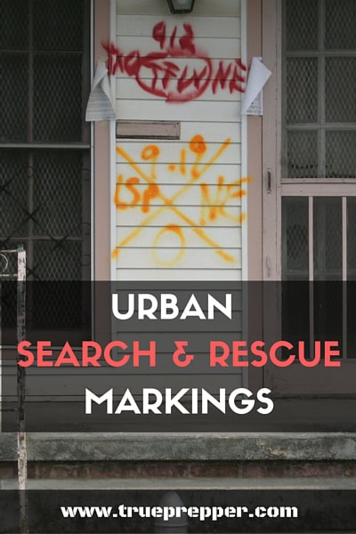 Urban Search and Rescue Markings