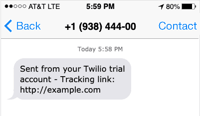 WooCommerce SMS - the resulting SMS message