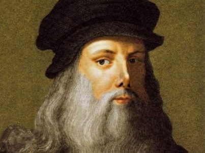 Imagen del rostro de Leonardo da Vinci