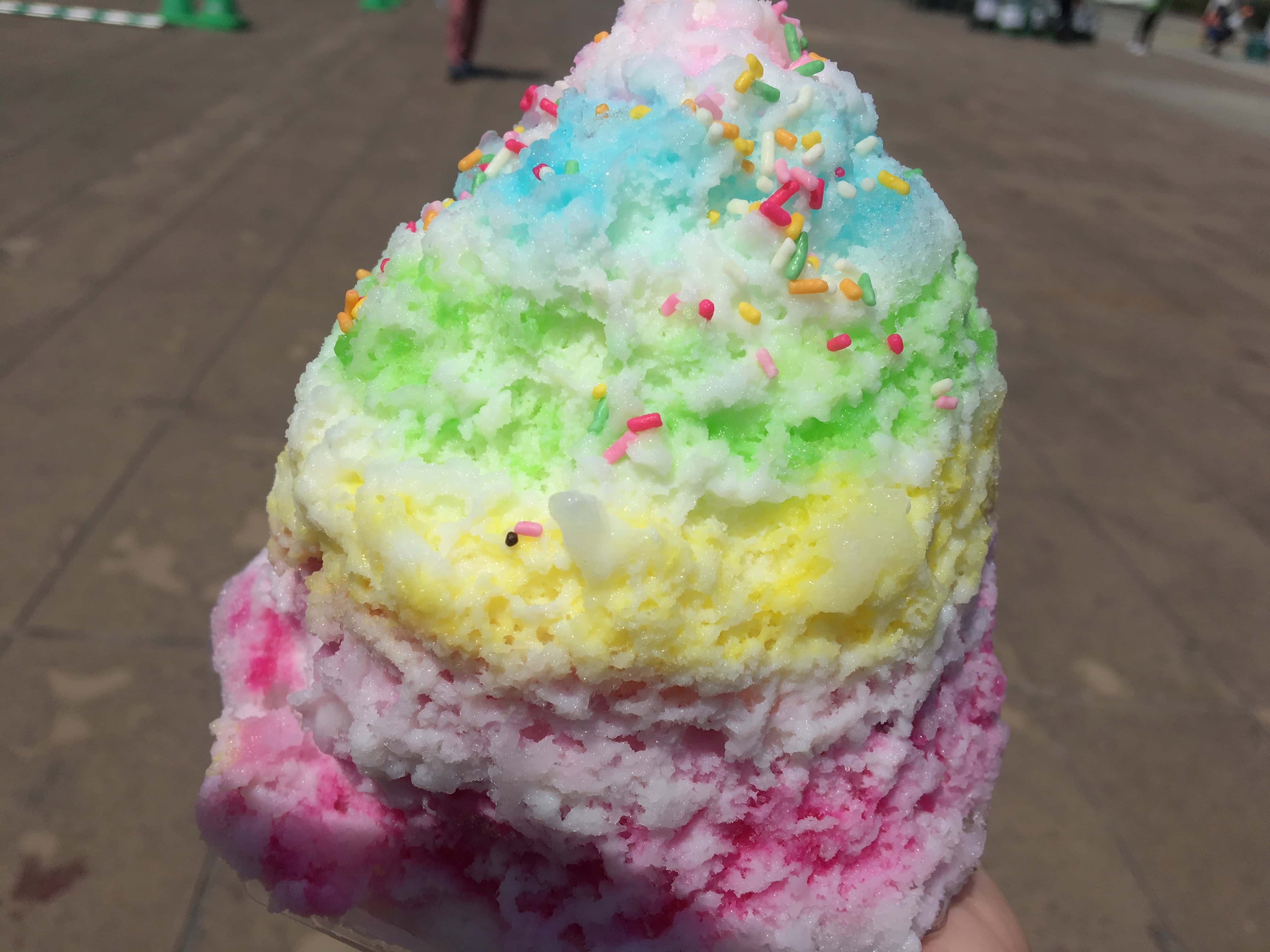 【鹿児島】アツいスタジアムで食べるレインボーかき氷は最後まで美味しい【ユナマルシェ2019 vol.6】