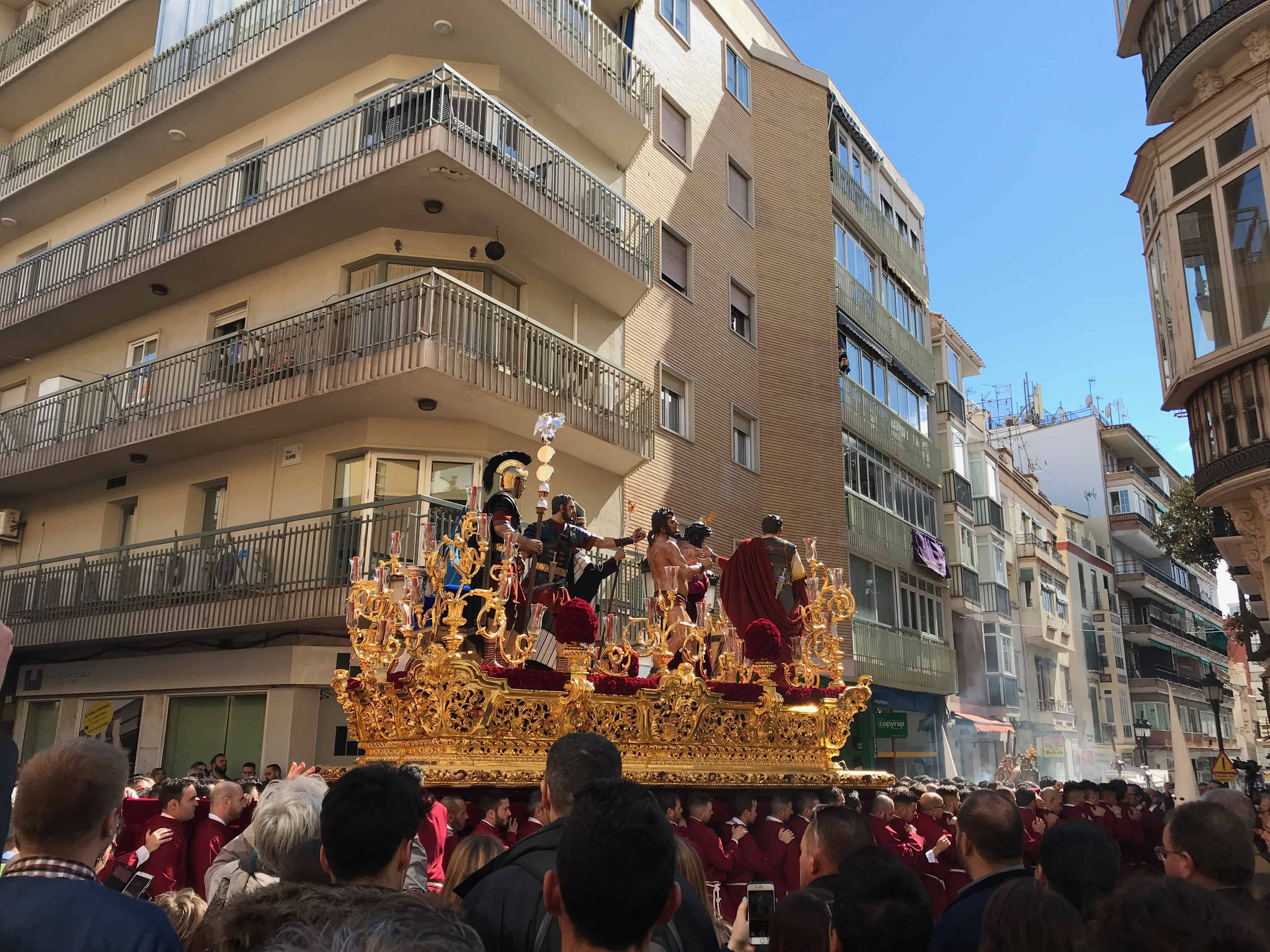 Processions in Malaga during Semana Santa, the Holy Week Semana Santa in Malaga Spain, Holy Week in Malaga Spain, processions in Malaga
