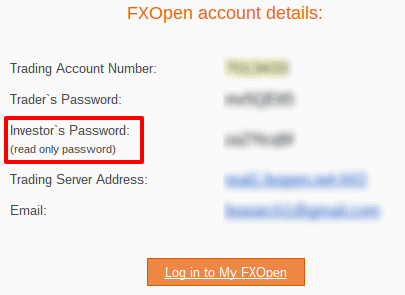 fxopenログイン情報
