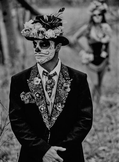 maquillaje-catrin-hombre-catrina-Maquillaje calavera mexicana hombre
