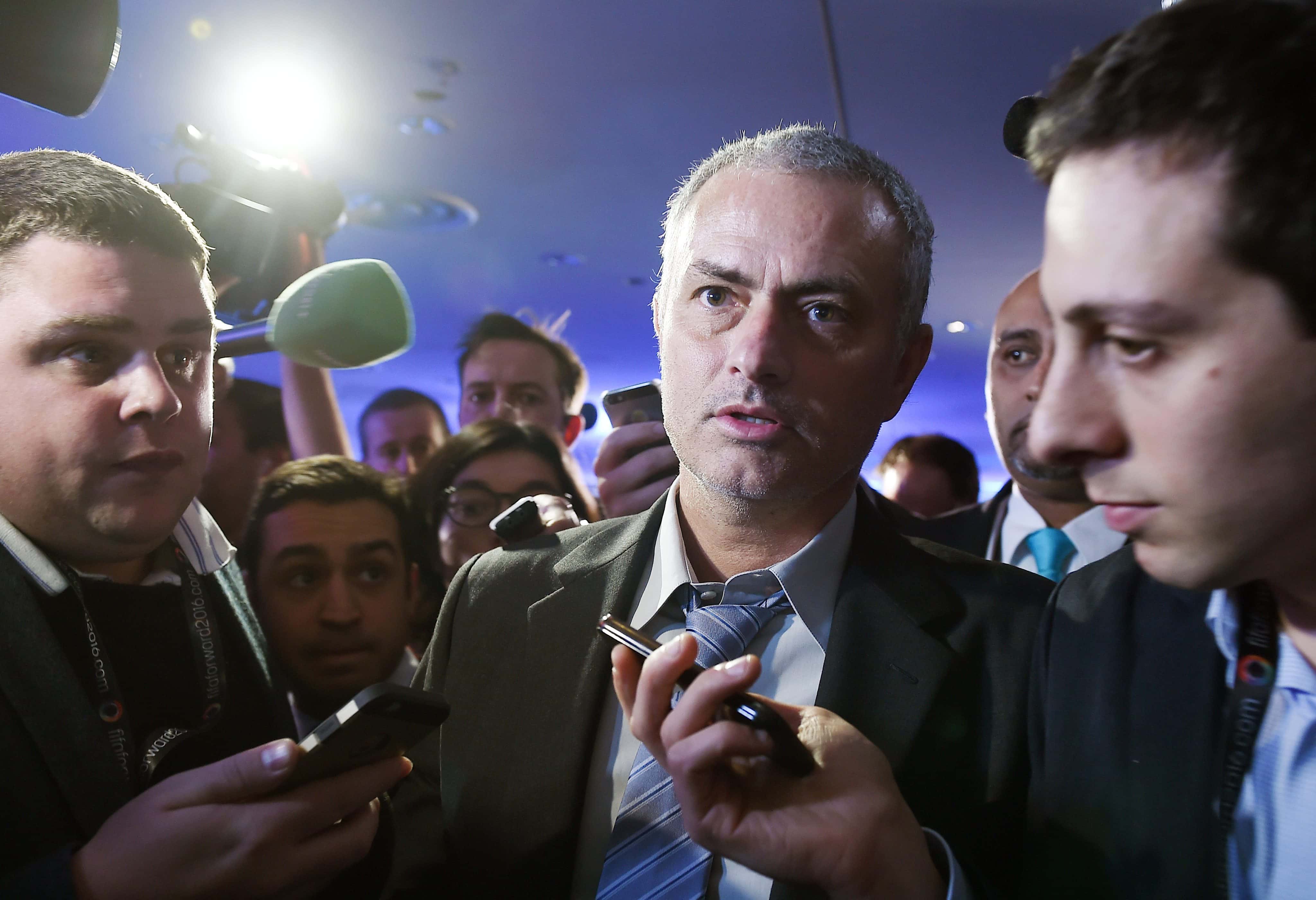Mourinho had lost both the fans and the dressing room prior to his dismissal from Chelsea (picture courtesy EPA/ANDY RAIN)