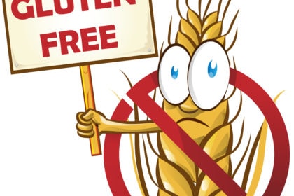 wheat cartoon with signboard isolated on white background wheat cartoon with signboard isolated on white background