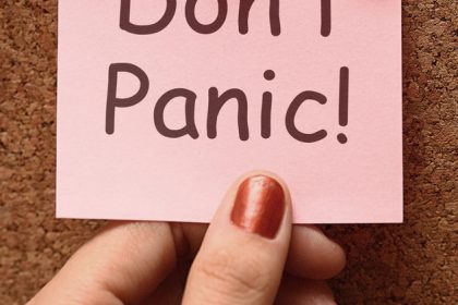 Don’t Panic Note Means No Panicking Or Relaxing Don't Panic Note Means No Panicking Or Relaxing