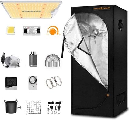 Spider Farmer Grow Tent Kit Complete SF-1000 Spider Farmer Grow Tent Kit Complete SF-1000